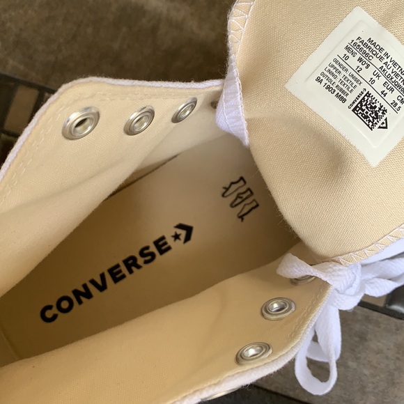 CONVERSE CTAS HI WHITE/WHITE/BLACK MENS - Picture 16 of 16